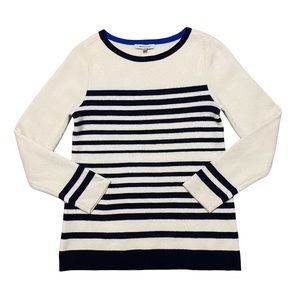 Beanpole Striped Crew Neck Wool Sweater